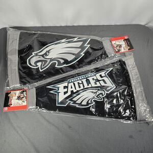 2 Philadelphia Eagles NFL 4-in-1 Fan Tailgate Megaphone Hat Banner Vtg 2005 New